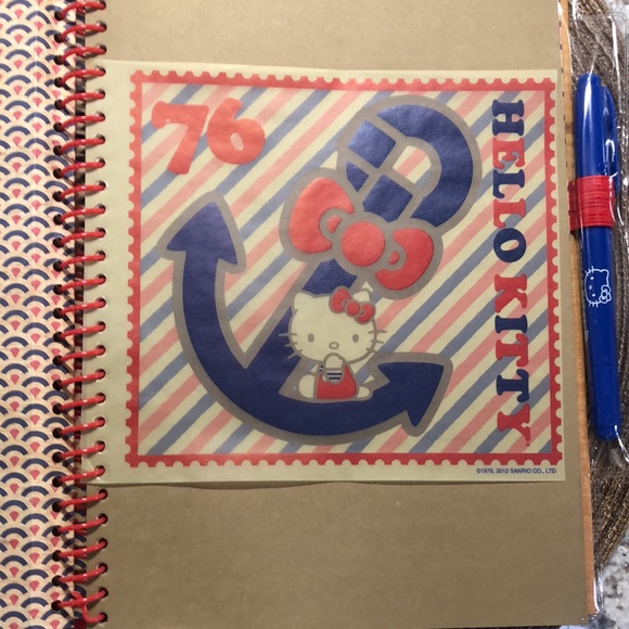 Hello Kitty Journal with Pen Sailor Anchor Travel - Picture 5 of 12